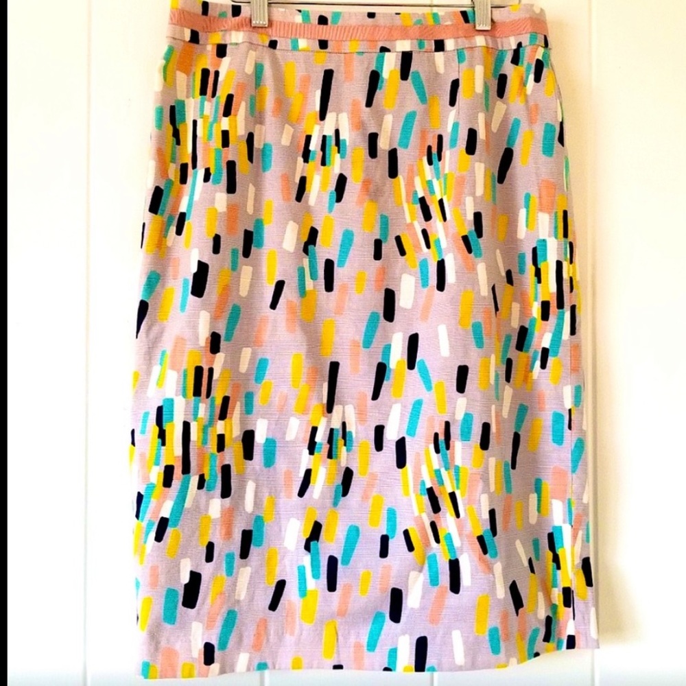 Boden Confetti Multi-Colored Pencil Skirt